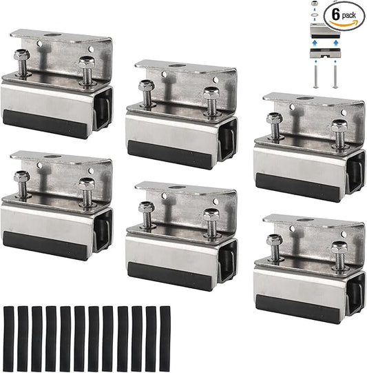 304 Stainless Roof Rack Mount Kits,6 Pcs Roof Mount Kit, Van Roof Rack Brackets for Promaster, Boxer, Jumper, Ducato Other roof Solar Panel/roof Rack Accessories