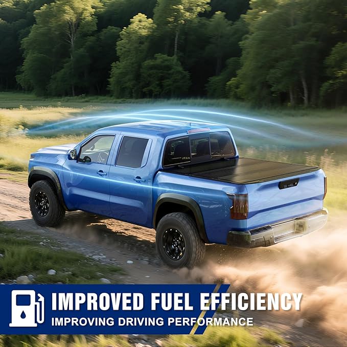 Low Profile Flip Up Truck Bed Tonneau Cover for 2005-2026 Nissan Frontier 5ft Bed (60")