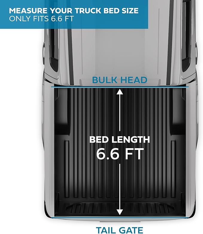 American Flag Truck Tonneau Cover for Chevy Silverado 1500 / GMC Sierra 1500 (2014-2018) with 6.6 ft Bed Length, Soft Roll-Up All-Weather Retractable Truck Bed Cover Black/Gray Flag