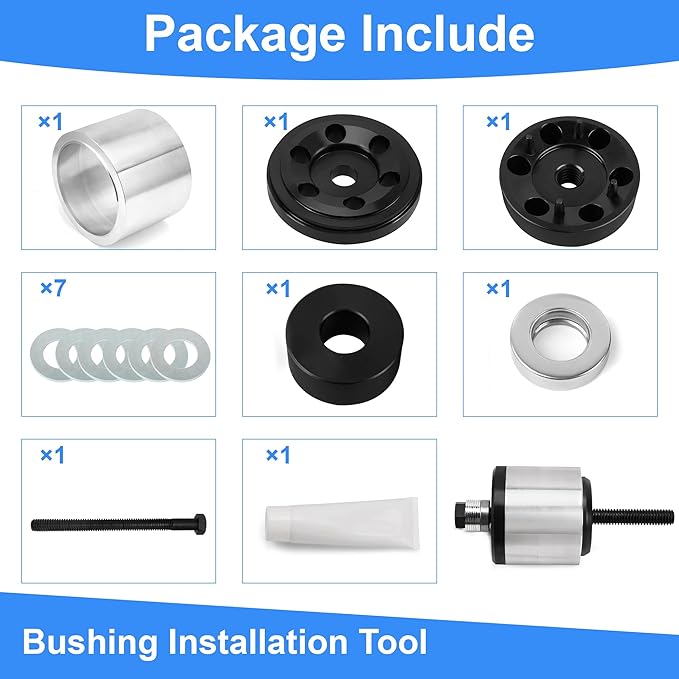 Bushing Installation Tool Replacement Hendrickson S-24736,TRB5914-T for Hendrickson Vantraax Narrow Bushing Complete Kit