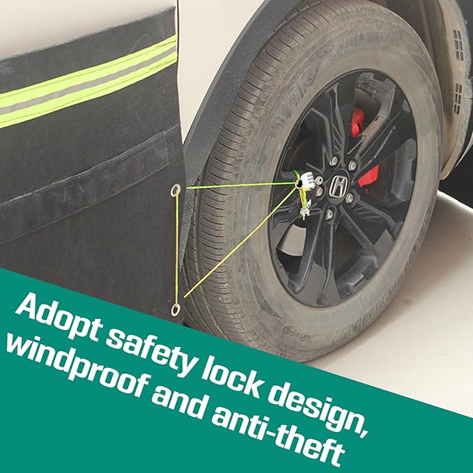 Rv Skirting for Travel Trailer Rv Skirt Iron Mesh at The Bottom Rv Covers, Easy Installation Skirting for Mobile Home Exterior, Rv Winter Skirting Thickening (32 in Tall, 48 FT)