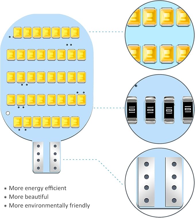 Super Bright T10 921 922 912 LED Bulbs for 12V RV Ceiling Dome Light RV Indoor Lights Camper Trailer Motorhome Marine Boat Dome Interior Light (Pack of 20, Soft White)
