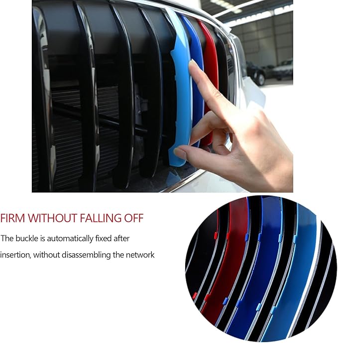 Automotive Grille Inserts for BMW F48 X1 Sport 2016-2019 (Only fit 8-Beam),Front Grill Accessories