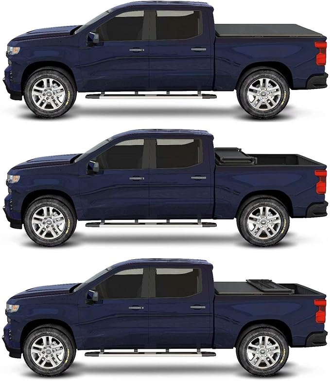 Kikito Vinyl Soft Tri-Fold Truck Tonneau Cover for 2015-2025 Canyon & Colorado 5.2FT (62.7in) Bed