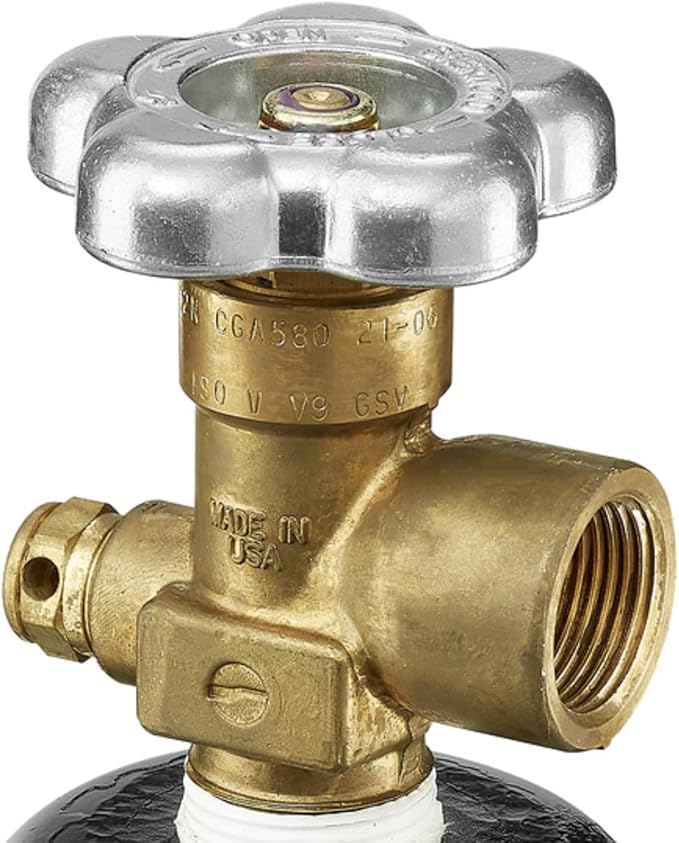 PrimeWeld 100% Argon Gas Welding Tank Full 125CF | DOT 3AA | USA CGA 580 Valve | Best Gas for TIG Welding Applications | Cylinders Full & Ready to Use