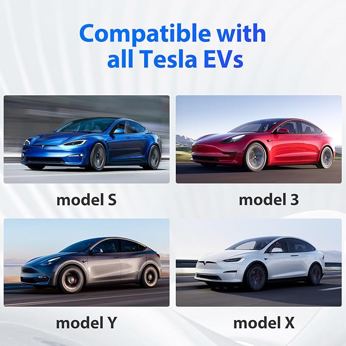 Extension Cord for Tesla 21ft Extension Cable Max Support 7.68KW 32Amp 240V with NACS Plug Extension Cord for Your Level 1&2 EV Charger Tesla Wall Connector