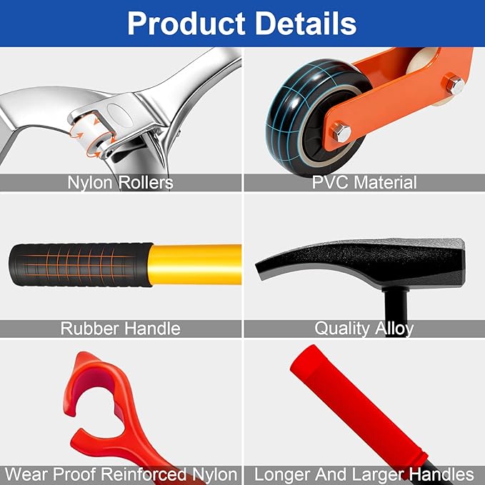 Tire Hammer Tire Bead Breaker and Tire Mount Demount and Tire Dolly for Tire Changing Tool Tire Changer Kit