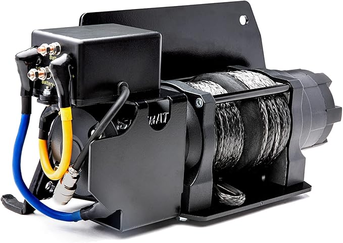SuperATV 6000 lb. Ready-Fit Winch for Polaris Ranger Models (See Fitment List) | 266.1 Gear Ratio | 50 Foot Remote Range | 3/16 Inch Steel