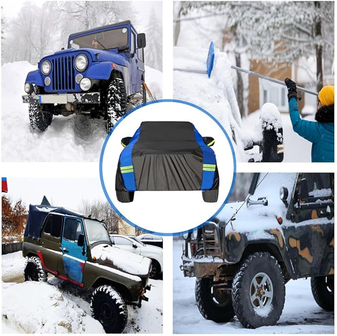 Avecrew All Weather Truck Cover - Waterproof, Rain, Snow, UV & Dust Protection (230"-242")
