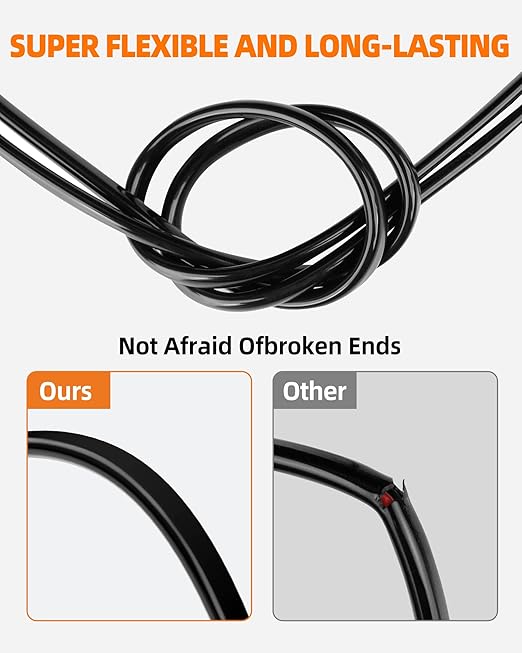 10 Gauge Wire, 10 AWG 2 Conductor Electrical Wire, Flexible/Oxygen-Free Tinned Copper/Stranded PVC 10/2 Cord for Automotive, Marine, LED Strips, Solar, RV, Lighting (30FT)