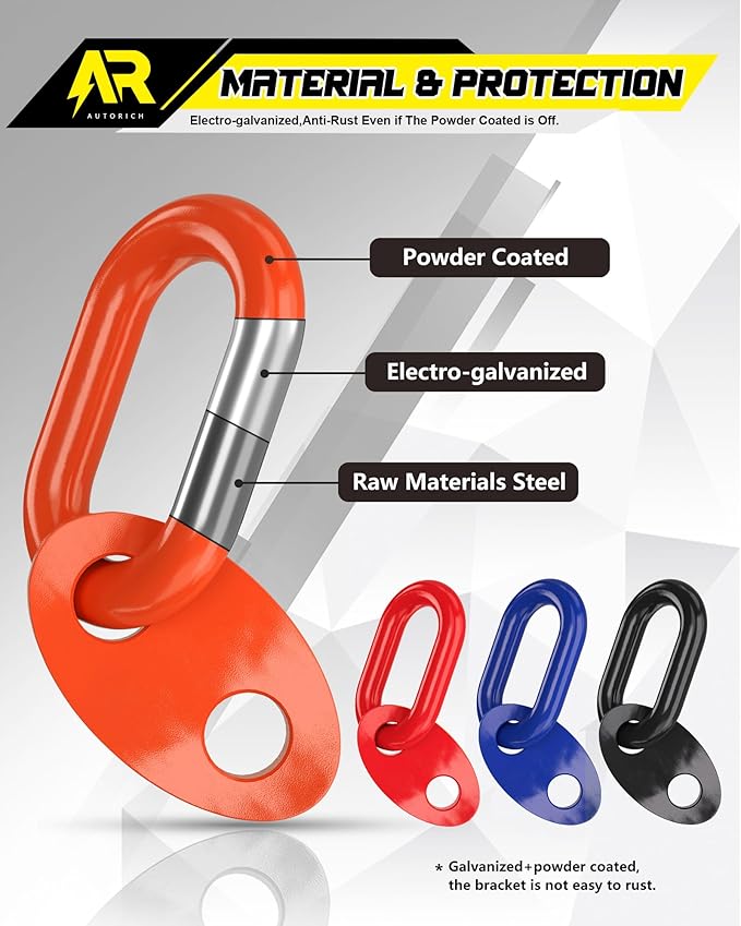 7100 Lifting Bracket Set for Engine - 4 Heavy-Duty Engine Lift Bracket 5500 Lb Capacity, Engine Support Bar for Lifting Slings and Load Levelers, Orange