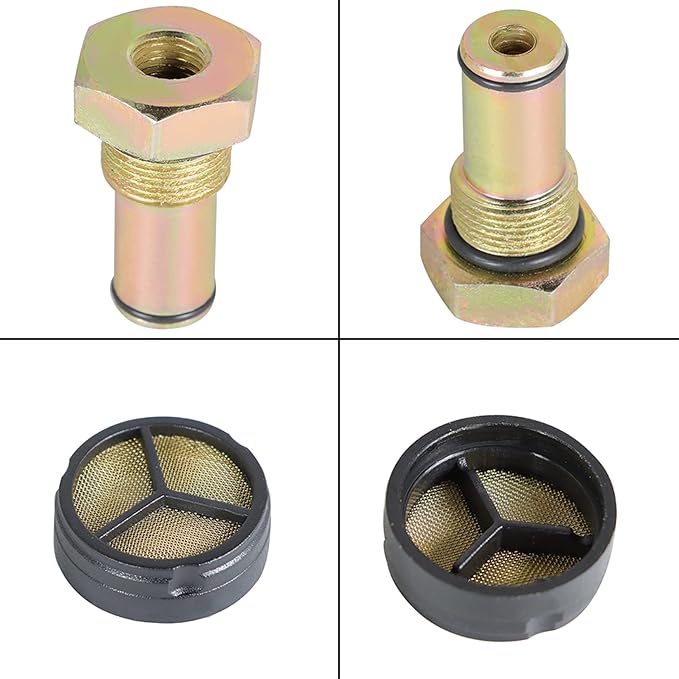 WFLNHB 6.0 High Pressure Oil Pump IPR Valve Oil Rail Adapters Leak Test Kit Air Test Fitting Tool and IPR Valve Socket with Seal Kit Replacement for Ford 6.0L Engine