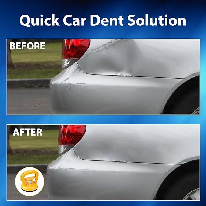 4 Pack Small Car Dent Pop Out Tool,Suction Cup Dent Puller, Dent Suction Puller for Vehicle Body Repair, Easy to Use Auto Dent Removal Kit with Strong Suction Cups