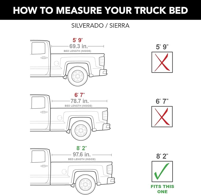 Gator ETX Soft Roll Up Truck Bed Tonneau Cover | 53108 | Fits 2007 - 2013 Chevy/GMC Silverado/Sierra 8' 2" Bed (97.6")
