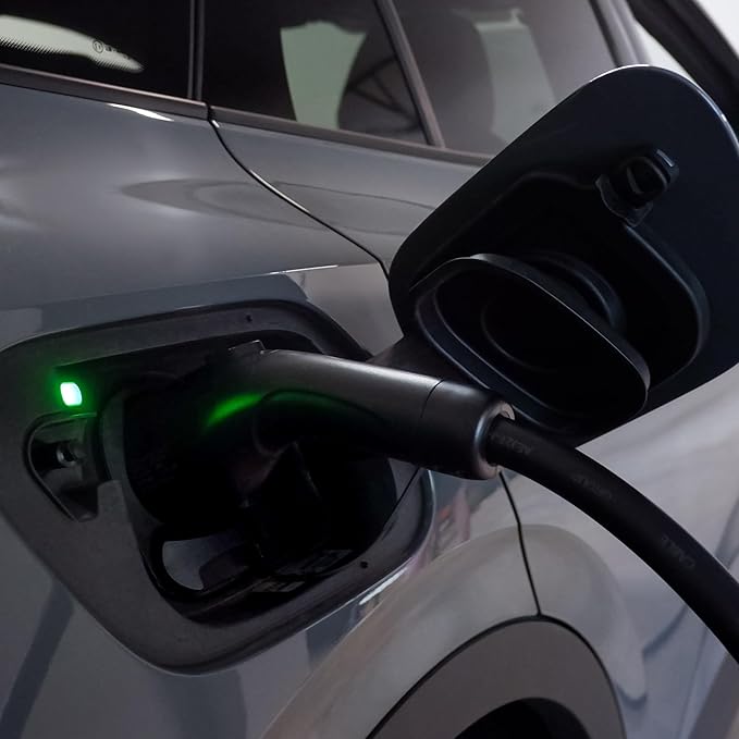 Battery Tender eCharge 48 AMP EV Charger - Level 2 Mounted Indoor Outdoor Fast Electric Vehicle Charging Station with Flexible 25ft Cable NEMA 14-50 - 022-3019-DL-WH