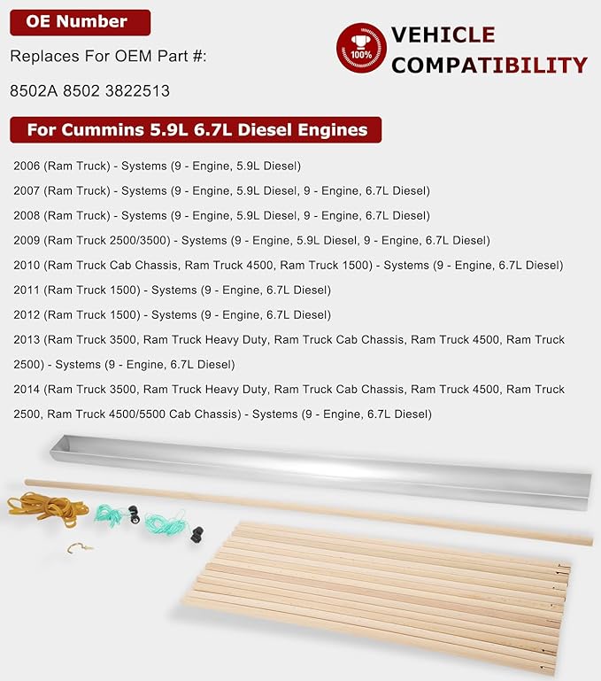 8502 Valve Lifter Remover & Installer Tool For Cummins 5.9L 6.7L Diesel Engines 1998-2022 Ram Truck 9- Engine, Replace For 8502A 8502 3822513
