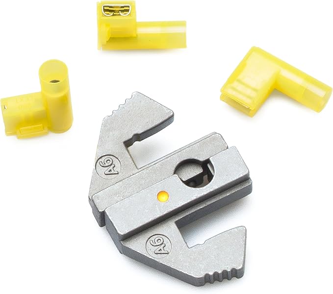 Wirefy ICD-A6 Crimping Die for Insulated Flag Connectors 12-10 AWG – Interchangeable Quick-Change Die for Wirefy Crimping Tools – Precision Crimp for Electrical Terminals