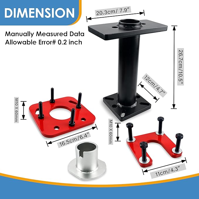 Rear Axle Bearing Puller & Installer Tool Kit w/ABS Tone Ring for Pick-up Trucks & 4Runner 1995-2020 (RED)