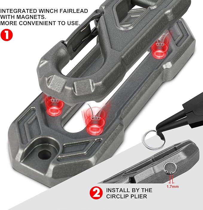 X-BULL Winch-13500 lb. Load Capacity Electric Winch -12V DC Power for Towing Truck Off Road, 2 in 1 Wireless Remote,13500 XRS Series