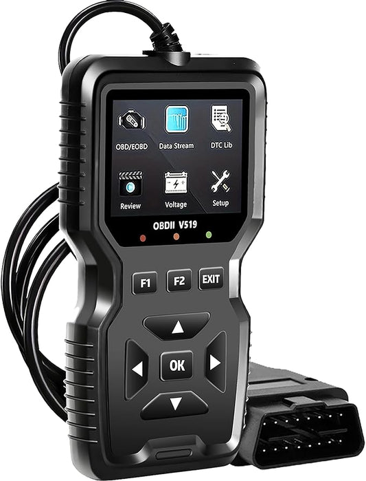 OBD2 Scanner Diagnostic Tool for Car and Truck - Car Engine Code Reader, Full OBD2 Features, Reset, Modes 6 & 8, O2 Sensor, 1996+ OBDII/EOBD Vehicles Compatible