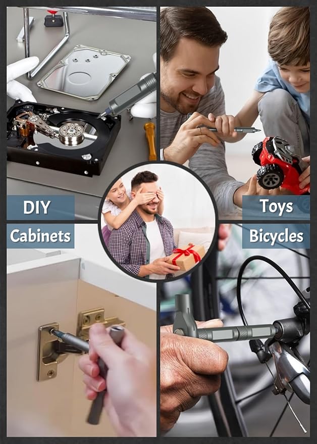 Upgraded 42 in 1 Magnetic Screwdriver Set, Ankilo DIY Ratchet Screwdriver Set, Multi Bit Magnetic Drive with 40 PCS Magnetic Bits, Portable Repair Tool Kit for Home, Bike Repairs for Christmas Gifts