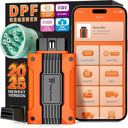 Regen Device and DPF Condition Detection, Compatible with Detroit Engines, Advanced Error Code Clearing and Regeneration
