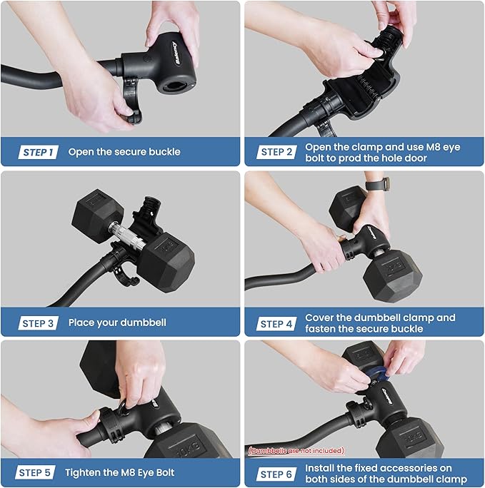 Dumbbell Converter, Convert Dumbbells to Barbell, Dumbbell Barbell Converter Bar, Balency Barbell Bar for Home Gym Workout, Adjustable Weight & Up to 200LB Capacity Weight Barbell for Weight Lifting