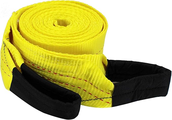 HFS(R) Yellow Tree Saver, Winch Strap, Tow Strap 30,000 Pound Capacity (3X20FT)
