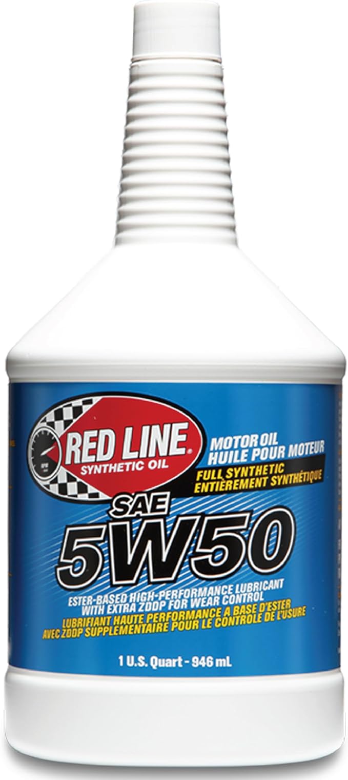 Red Line 11604 SAE 5W50 Fully Synthetic Motor Oil - 1 Quart