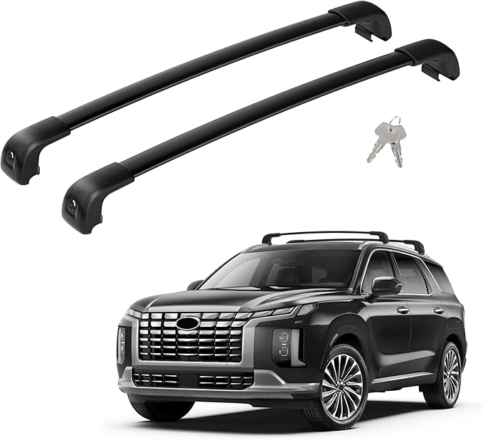 220LBS Roof Rack Cross Bars Compatible with 2019-2025 Hyundai Palisade SE SEL XRT Limited, Aluminum Crossbars Cargo Racks Rooftop Luggage Canoe Kayak Camping Gear Bike Carrier Rack