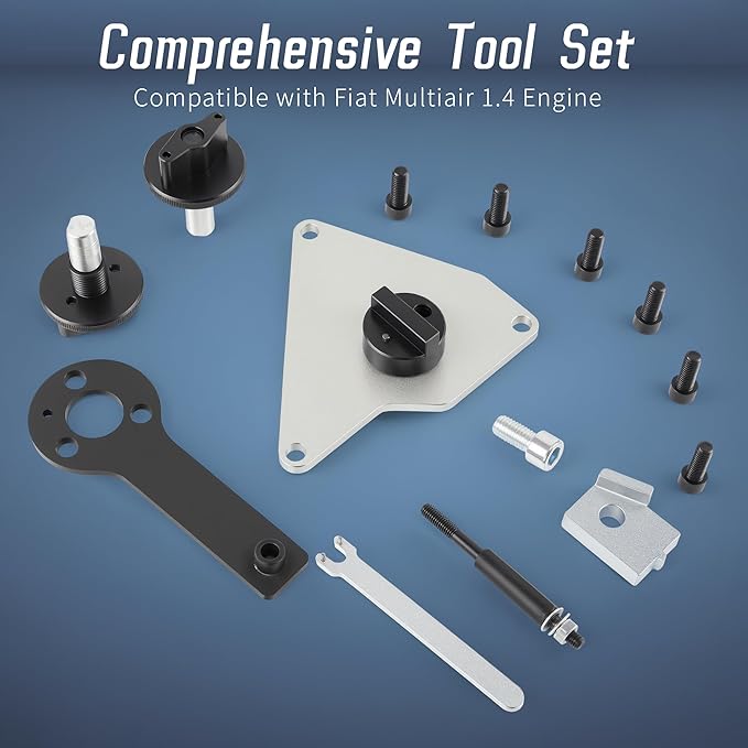 14PCS Engine Timing Tool Kit Compatible with Alfa Romeo Lancia Delta Chrysler Delta Dodge Dart Jeep Compass Renegade Fiat Multiair 1.4 Engine, Crankshaft Alignment Locking Tool