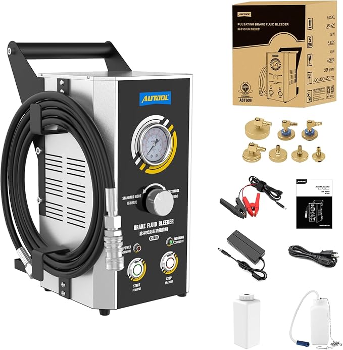 Brake Bleeder Kit Automotive,Brake Fluid Bleeder Exchanger Machines,Brake Oil Fluid Extractor Pump,Professional Pulsating Brake Oil Fluid Bleeding Tool,Automatic Vacuum Brake Bleeder One Person