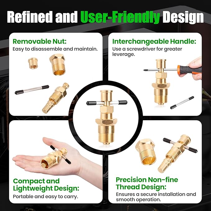 Super Stars Olive Removal Tool for 1/2 and 3/4 in NPT Compression Sleeve – Heavy Duty Ferrule Puller for Plumbing Repair