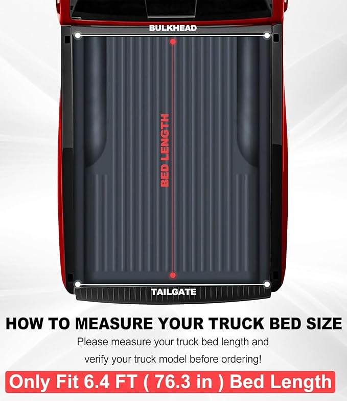 FASTFIT F3 Flip-Up Tonneau Cover for 2009-2018 Dodge Ram 1500; 2010-2025 2500 3500; 2019-2025 Classic, 6'4" (76in) Truck Bed w/o RamBox | FRP Hard Folding Truck Bed Cover | No-Drill | 100% Bed Access