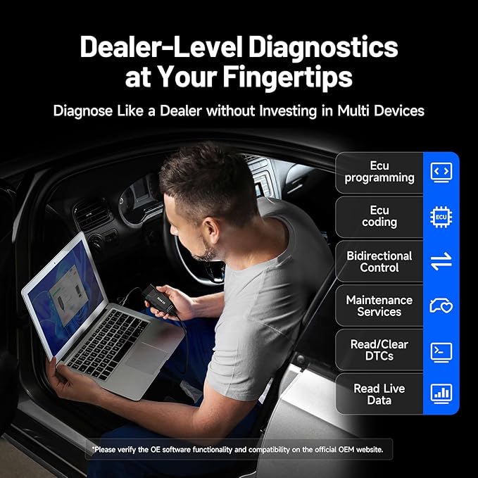 TOPDON RLink X3 OBD2 Adapter for GM/Ford/Chrysler, J2534 Pass-Thru Programmer, OBD USB FORScan Adapter, OEM Programming and Diagnostic Tool, Fit for 8+ OE Software, Supports J2534/CAN-FD, Auto Switch