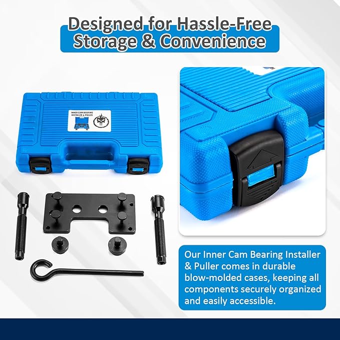 Wsays Inner Cam Bearing Installer and Puller Camshaft Remover Tool Compatible with Harley All Twin Cam 88, 96, 103, and 110s 1999-2017