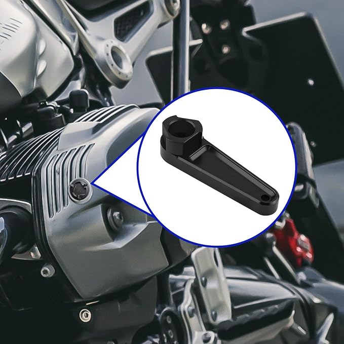 Oil Filler Cap Installation Removal Tool Compatible with R1200GS R1200RT R1200R R1200S R1200ST R1250GS R1250R R1250RS R1250RT Motorcycle Engine Oil Cap Remover Wrench (Black)