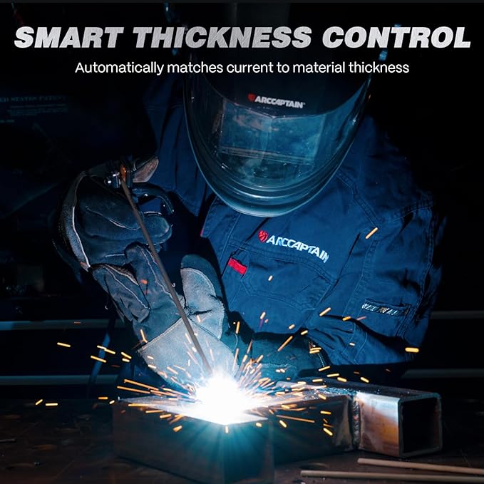 ARCCAPTAIN iControl ARC205 Pro Stick Welder with Lift TIG Torch, [APP Control] 205Amp ARC/Lift TIG Welding Machine, Large LED Display, IGBT Inverter 120V/240V MMA Welder with Hot Start, Arc force