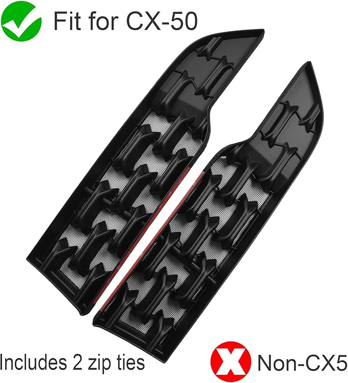 Matte Black 2nd Gen Grill Inserts Fit for Mazda CX50 CX-50 Hybrid 2025 2024 2023 All Models, Water Tank and Radiator Protector Front Bumper Grille Mess for 2026 Mazda CX 50 Accessories
