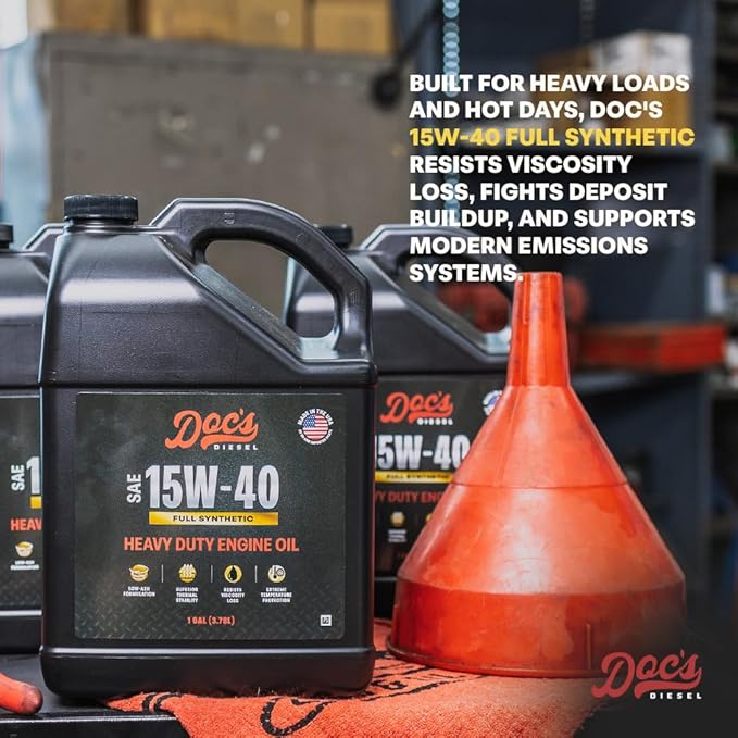 Doc's Diesel 15W-40 Full Synthetic Heavy Duty Diesel Oil DOCS15W40 | 1-Gallon