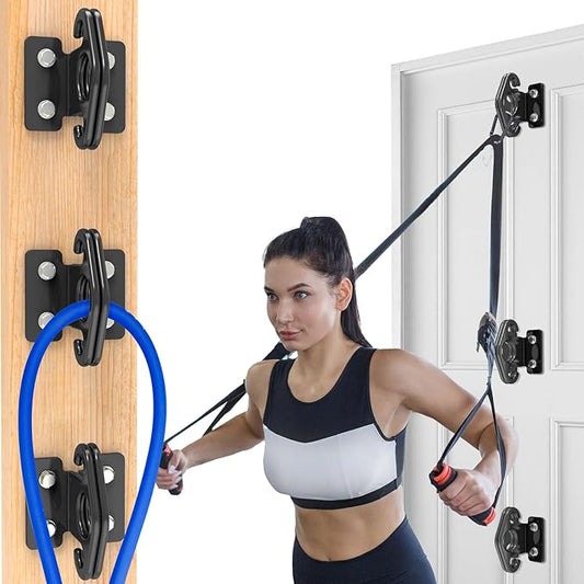 Resistance Band Wall Anchor Set，No Weld Wall Mount for Exercise Bands & Suspension Straps Resistance Band Wall Mount System Compact Strength Training Kit for Home Gym Workouts & Physical Therapy