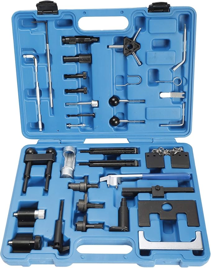 8MILELAKE Engine Belt Adjust Locking Timing Tool Kit Compatible for Audi VW VAG Petrol Diesel Set