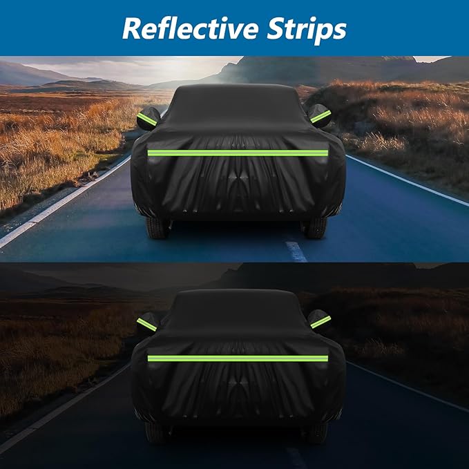 Waterproof Car Covers for Chevrolet Bel Air/150/210 1950-1957 Sedan/Coupe/Hardtop, 420D Oxford Cloth Sun Heat Protection Outdoor Full Covers with Driver Side Zipper Windproof Heavy Duty All Weather