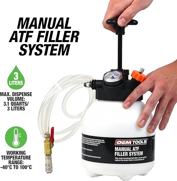OEMTOOLS 24441 Transmission Fluid Pump, Manual Transmission Fluid Transfer Pump, 3-Liter Capacity Oil Pump Extractor, Oil Extractor for Sealed Transmissions, ATF Fluid Transfer Pump