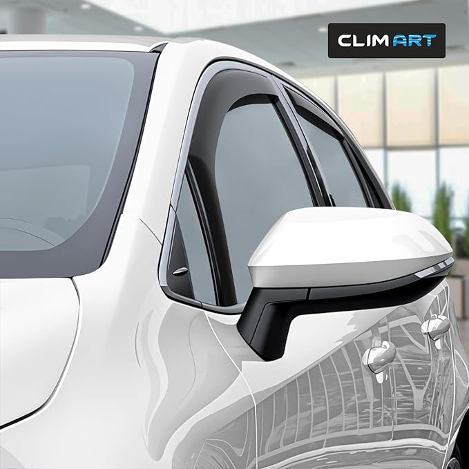 CLIM ART in-Channel Incredibly Durable Rain Guards for Toyota Corolla 2020-2026 Hatchback, Original Window Deflectors, Vent Window Visors, Vent Deflector, 4 pcs. - 620295