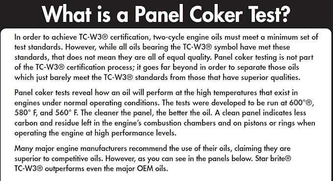 STAR BRITE Premium 2-Cycle Engine Oil TC-W3 - High-Grade Synthetic Blend for All 2-Stroke Outboard Motors, Personal Watercraft & High-Performance Engines