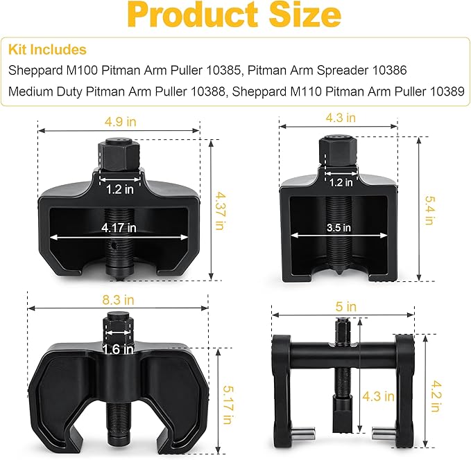 Pitman Arm Master Service Kit for Medium to Heavy Duty Transportation Trucks, Pitman Arm Master Service Kit Works on Class 3-8 Vehicles and Equipment, Replace 20388