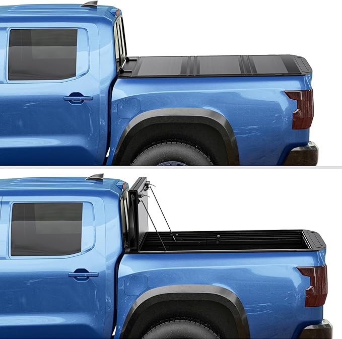 Low Profile Flip Up Truck Bed Tonneau Cover for 2005-2026 Nissan Frontier 5ft Bed (60")