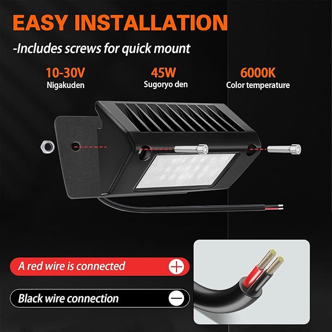 5" Led RV Exterior Lights, 6000K White Light Super Bright, 12V RV Porch Light Aluminum Low Current Led Scene Lighting for RV Camper Trailers Trucks Trailers Bus Marine Boats Campers