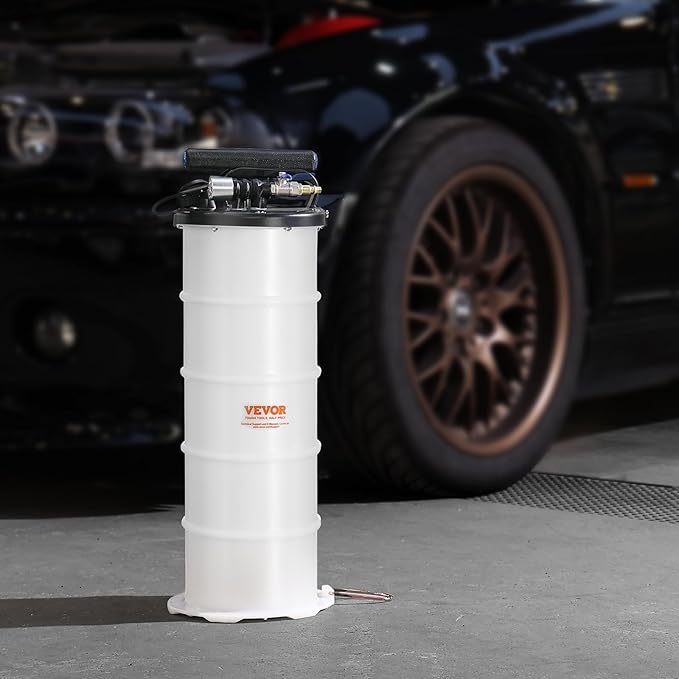 VEVOR 6.5L Pneumatic/Manual Oil Extractor Pump, Fluid Extractor Pump for Automotive Fluids Vacuum Evacuation, Oil Change & Fluid Change Tool with Dipstick and Suction Hose